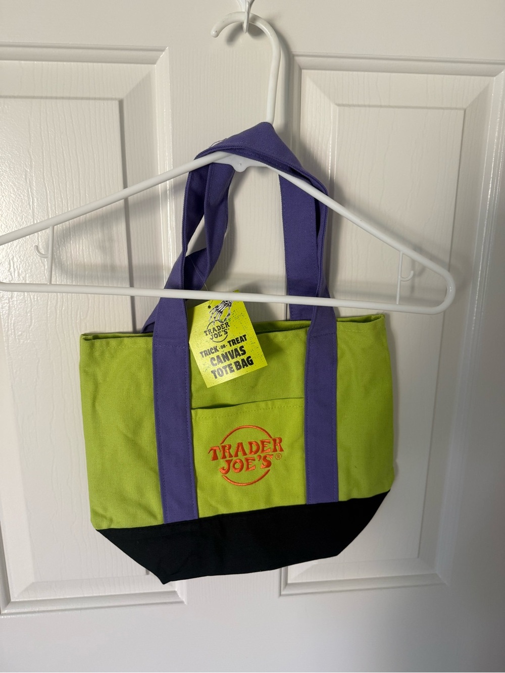 Traders Joes Mini Halloween Canvas Tote Bag